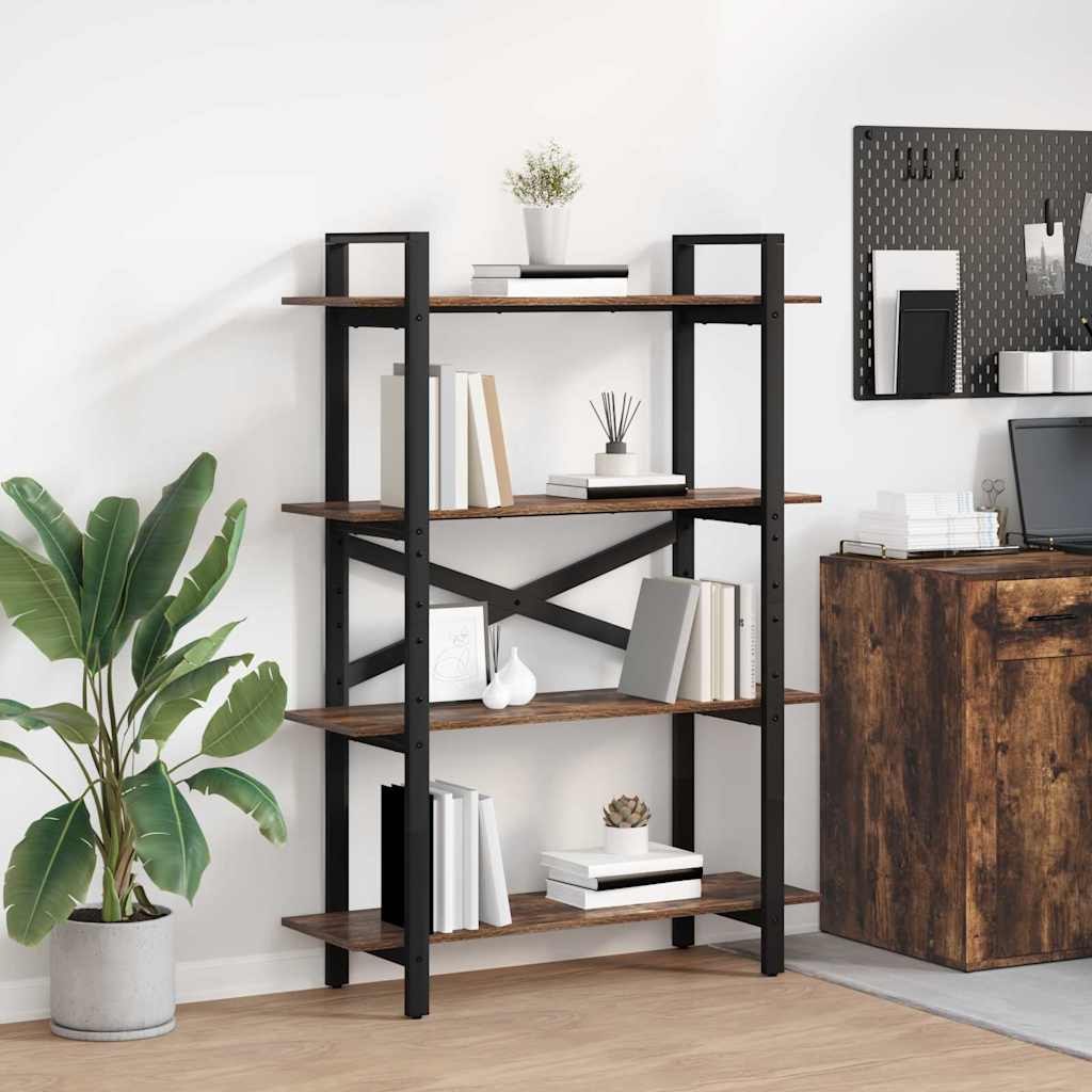 Libreria Rovere fumÃ© 100 x 33,5 x 140 cm Legno multistrato