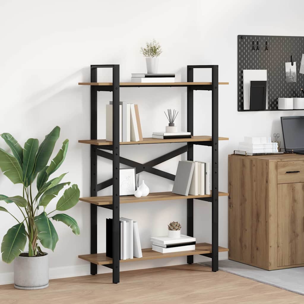 Libreria Rovere artigianale 100 x 33,5 x 140 cm