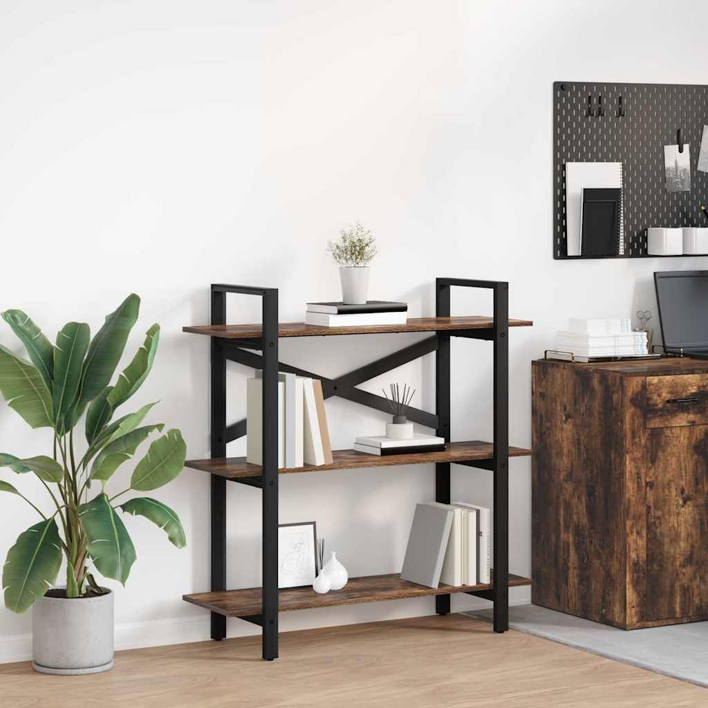 Libreria Rovere fumÃ© 100 x 33,5 x 102 cm Legno multistrato