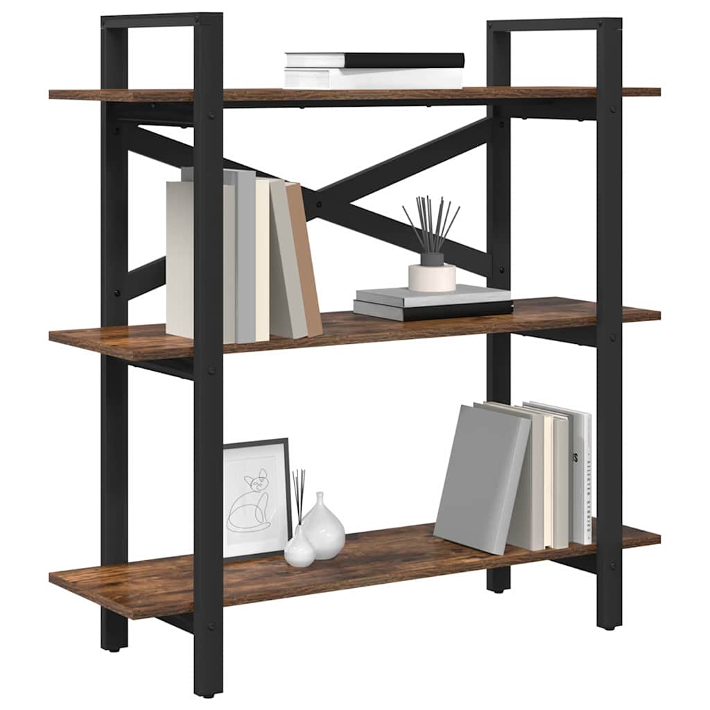Libreria Rovere fumÃ© 100 x 33,5 x 102 cm Legno multistrato