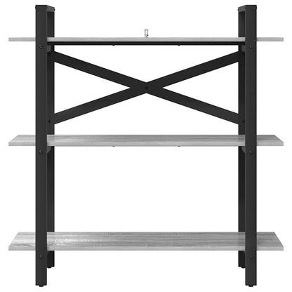 Libreria Grigio Sonoma 100 x 33,5 x 102 cm Legno multistrato