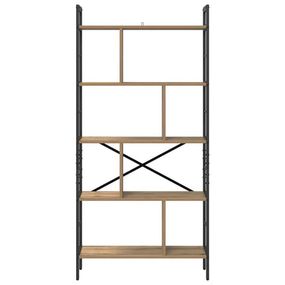 Libreria Rovere artigianale 75 x 30 x 156 cm Legno multistrato