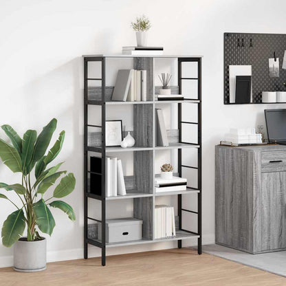 Libreria Grigio Sonoma 82 x 32 x 144,5 cm Legno multistrato