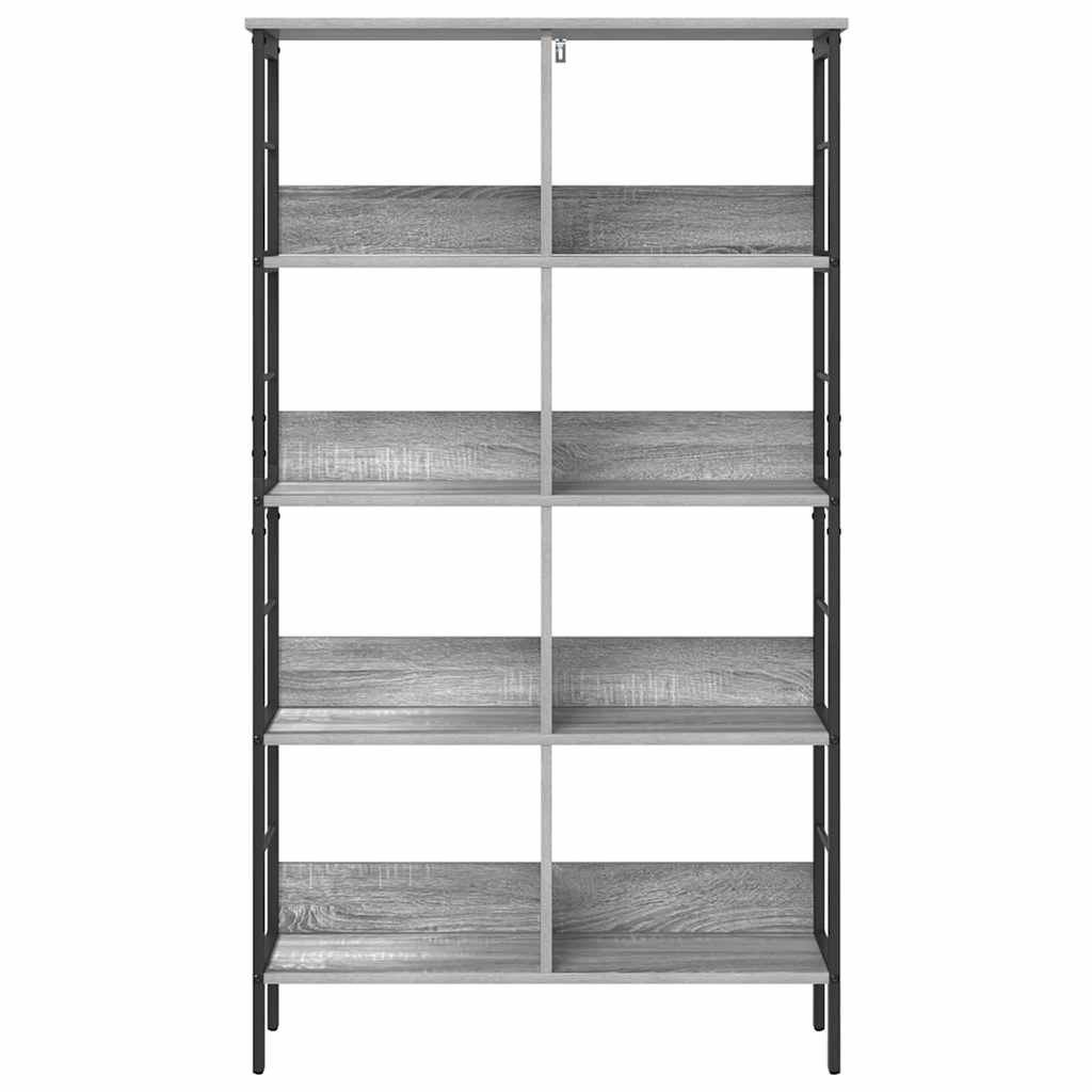 Libreria Grigio Sonoma 82 x 32 x 144,5 cm Legno multistrato