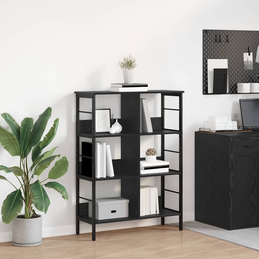 Libreria Rovere Nero 82 x 32 x 112 cm Legno multistrato