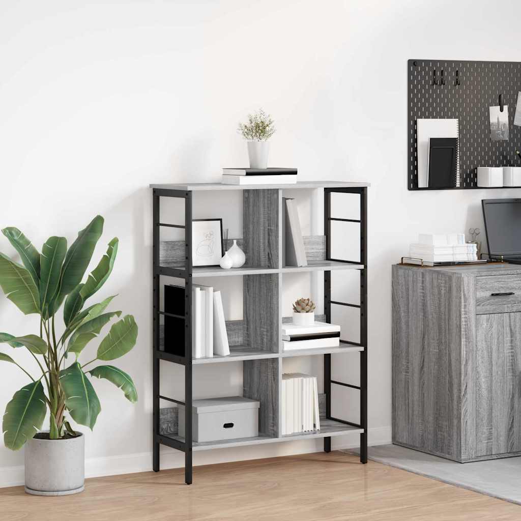 Libreria Grigio Sonoma 82 x 32 x 112 cm Legno multistrato