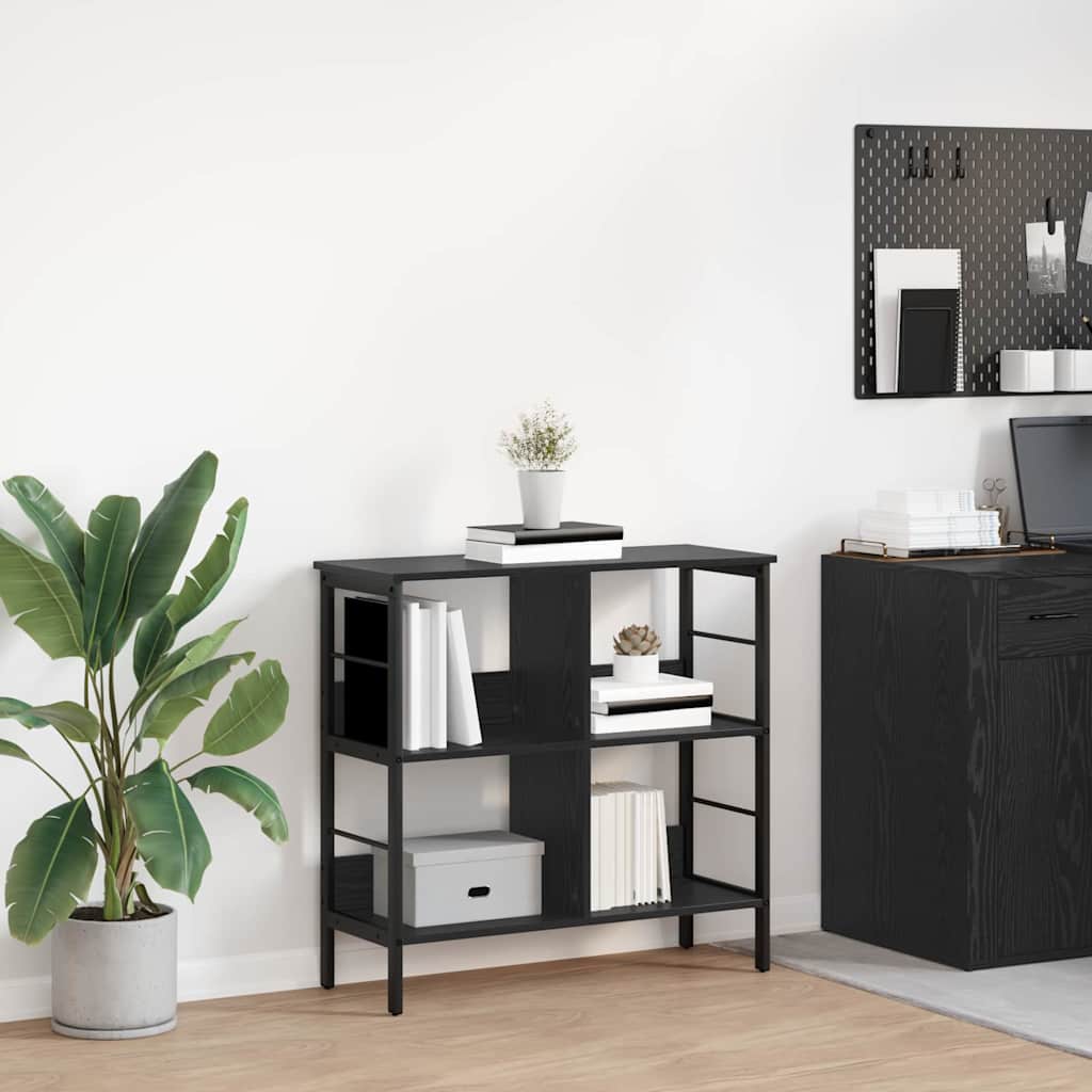 Libreria Rovere Nero 82 x 32 x 79 cm Legno multistrato