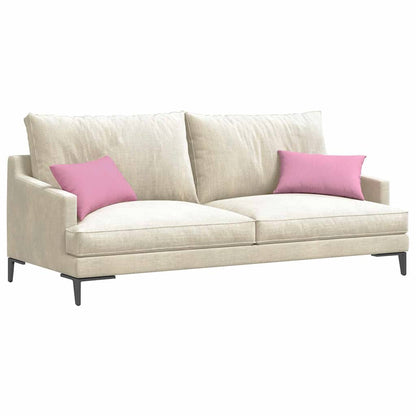 Cuscini da Divano 2 pcs Rosa 50 x 30 cm Tessuto