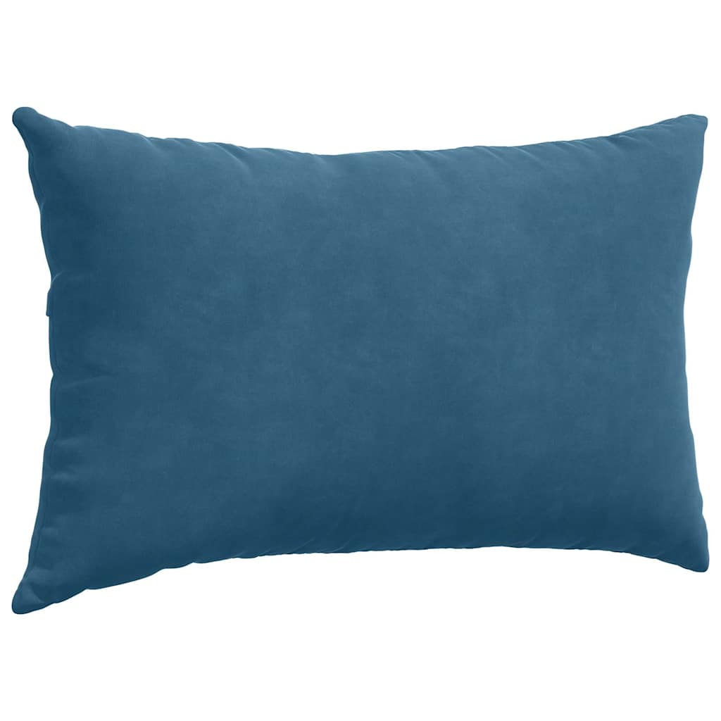 Cuscini da Divano 2 pcs Blu 50 x 30 cm Tessuto in Cords