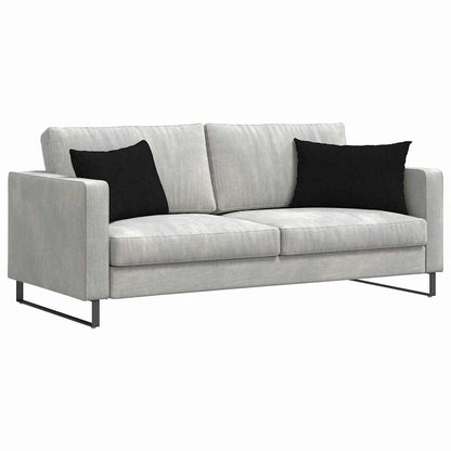 Cuscini da Divano 2 pcs Nero 60 x 40 cm Tessuto