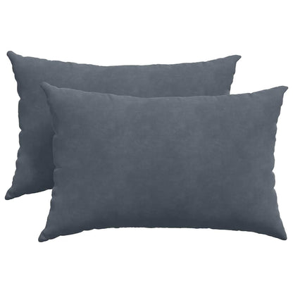 Cuscini da Divano 2 pcs Grigio scuro 60 x 40 cm