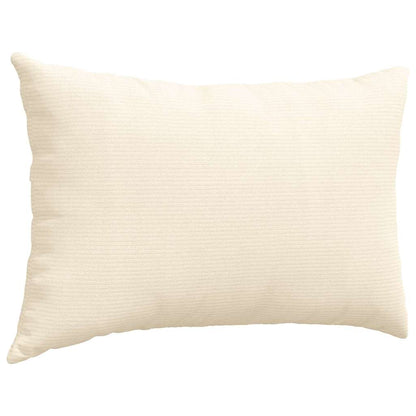 Cuscini da Divano 2 pcs Crema 60 x 40 cm Tessuto in Cords