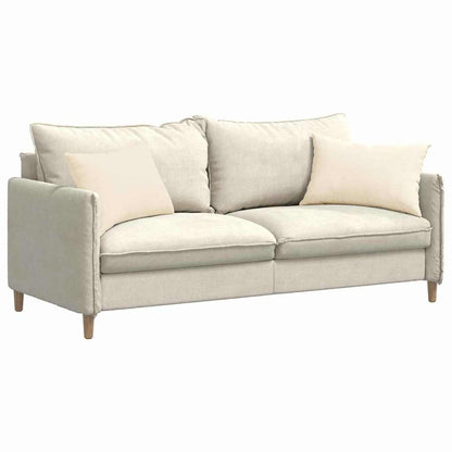 Cuscini da Divano 2 pcs Crema 60 x 40 cm Tessuto in Cords