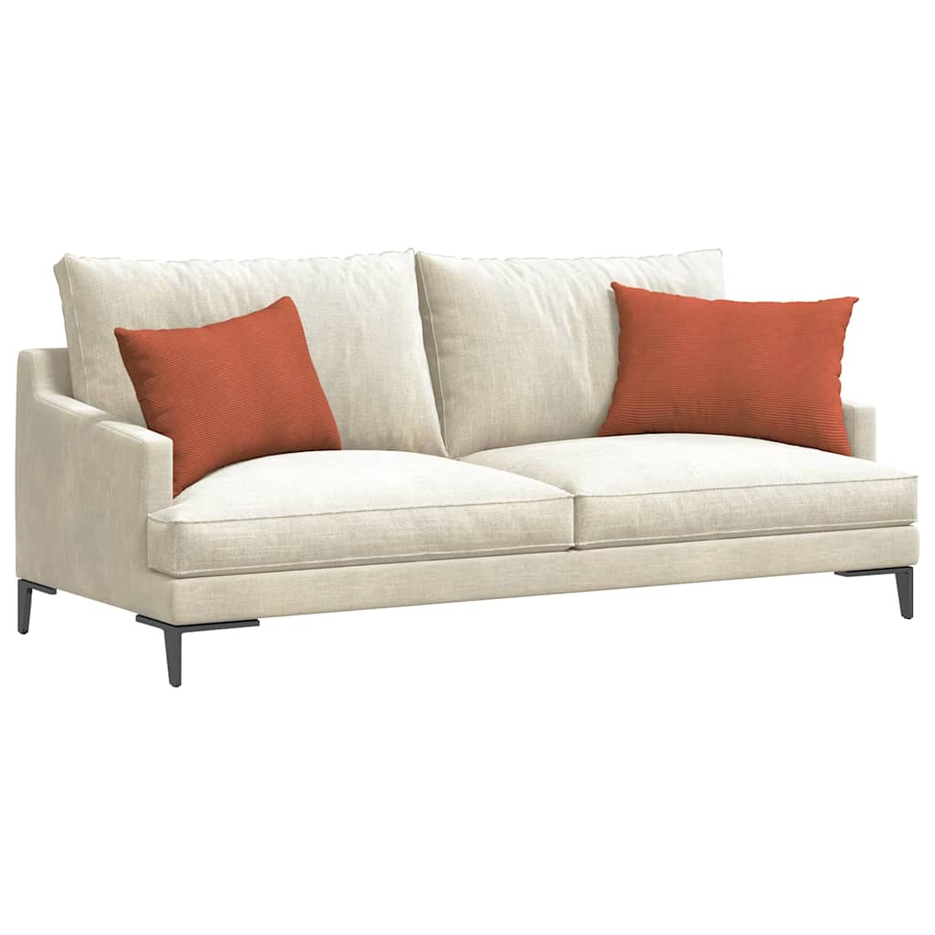 Cuscini da Divano 2 pcs Rosso Arancio 60 x 40 cm