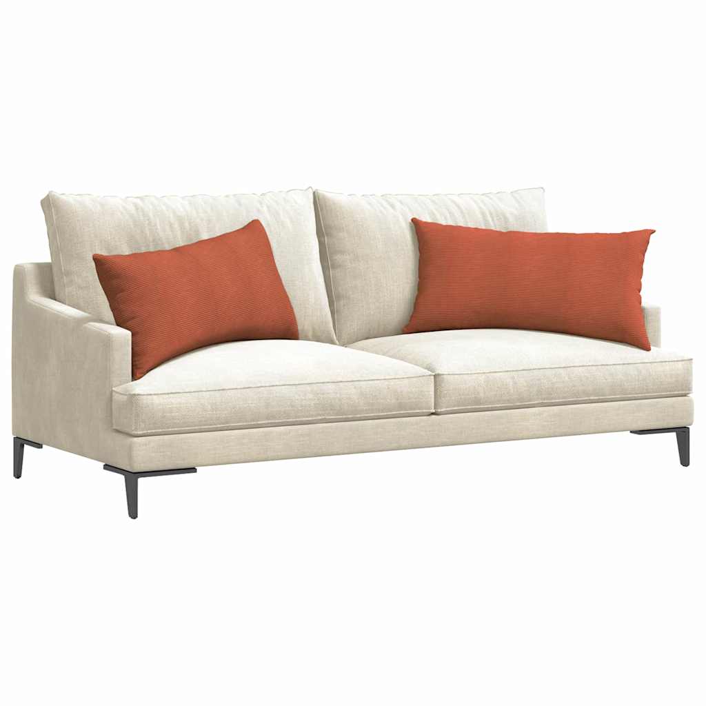 Cuscini da Divano 2 pcs Rosso Arancio 80 x 40 cm