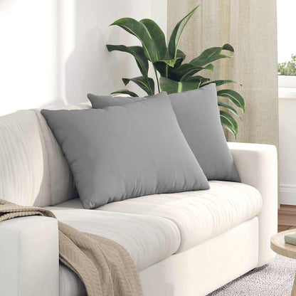 Cuscini da Divano 2 pcs Grigio Nuvola 70 x 50 cm Tessuto