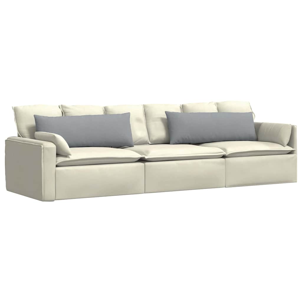 Cuscini da Divano 2 pcs Grigio chiaro 120 x 40 cm Tessuto