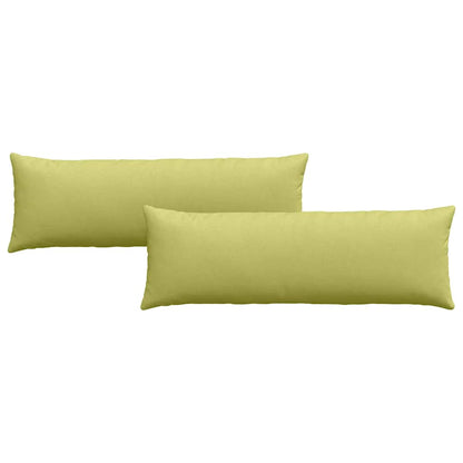 Cuscini da Divano 2 pcs Verde chiaro 120 x 40 cm Tessuto