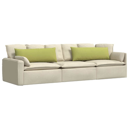 Cuscini da Divano 2 pcs Verde chiaro 120 x 40 cm Tessuto