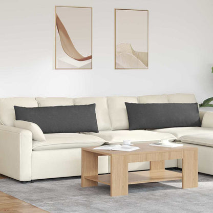 Cuscini da Divano 2 pcs Grigio scuro 120 x 40 cm