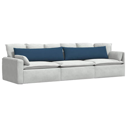 Cuscini da Divano 2 pcs Blu 145 x 40 cm Tessuto