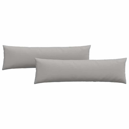 Cuscini da Divano 2 pcs Grigio Nuvola 145 x 40 cm Tessuto