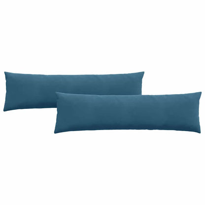 Cuscini da Divano 2 pcs Blu 145 x 40 cm Tessuto in Cords