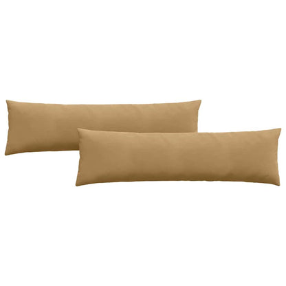 Cuscini da Divano 2 pcs Marrone 145 x 40 cm Tessuto in Cords