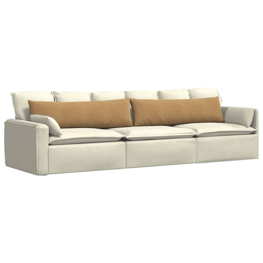 Cuscini da Divano 2 pcs Marrone 145 x 40 cm Tessuto in Cords