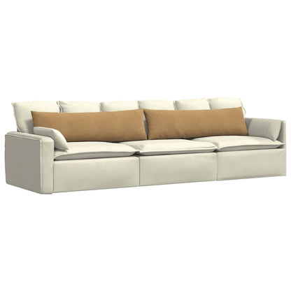 Cuscini da Divano 2 pcs Marrone 145 x 40 cm Tessuto in Cords