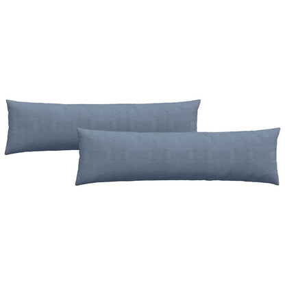 Cuscini da Divano 2 pcs Blu 145 x 40 cm Tessuto in Cords