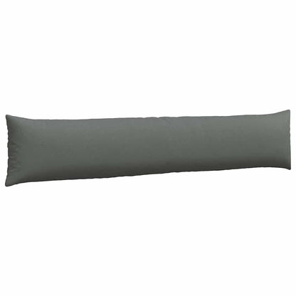 Cuscini da Divano 2 pcs Grigio scuro 200 x 40 cm Tessuto