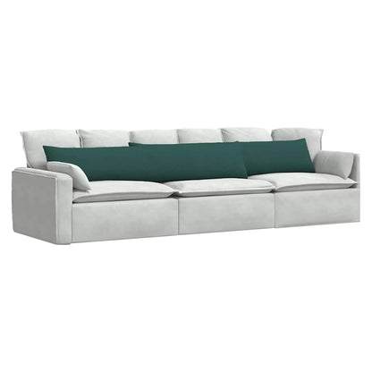 Cuscini da Divano 2 pcs Verde Scuro 200 x 40 cm Tessuto
