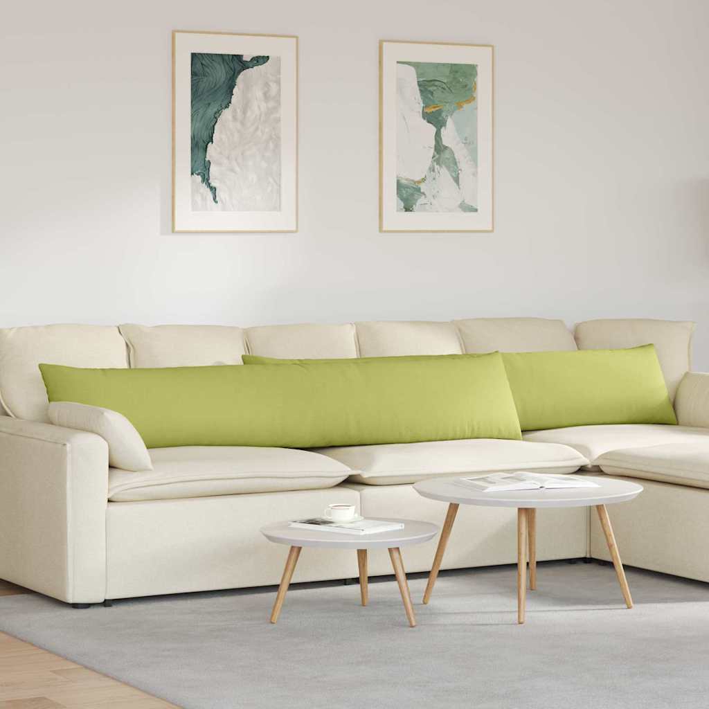 Cuscini da Divano 2 pcs Verde chiaro 200 x 40 cm Tessuto