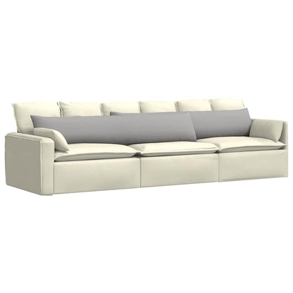 Cuscini da Divano 2 pcs Grigio Nuvola 200 x 40 cm Tessuto