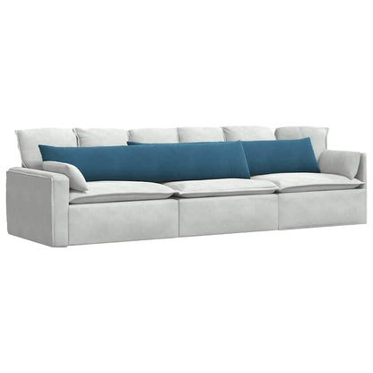 Cuscini da Divano 2 pcs Blu 200 x 40 cm Tessuto in Cords