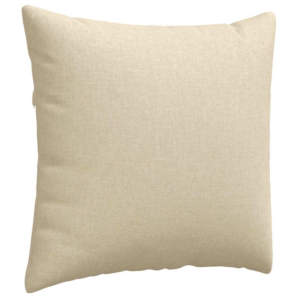 Cuscini da Divano 2 pcs Crema 45 x 45 cm Tessuto