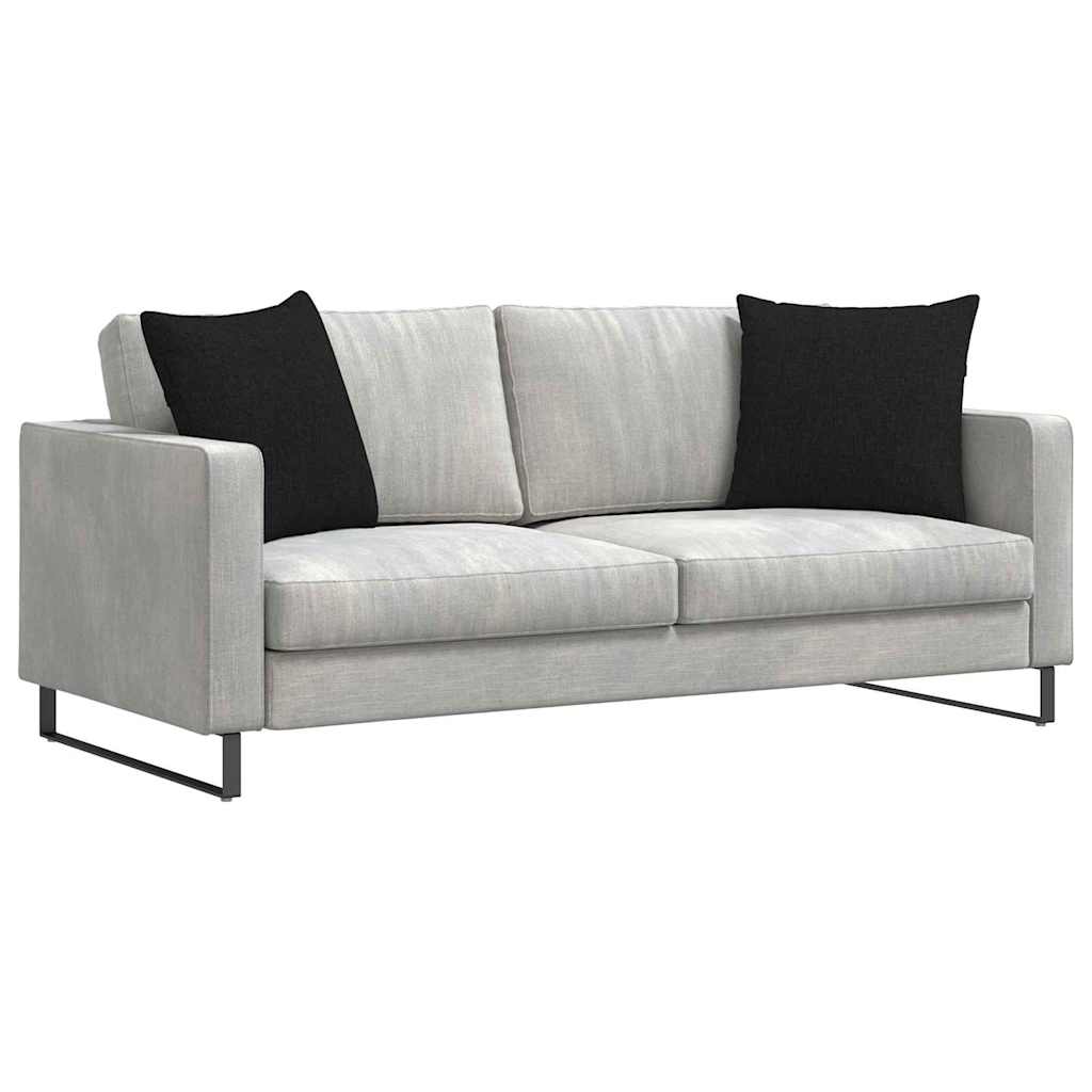 Cuscini da Divano 2 pcs Nero 50 x 50 cm Tessuto