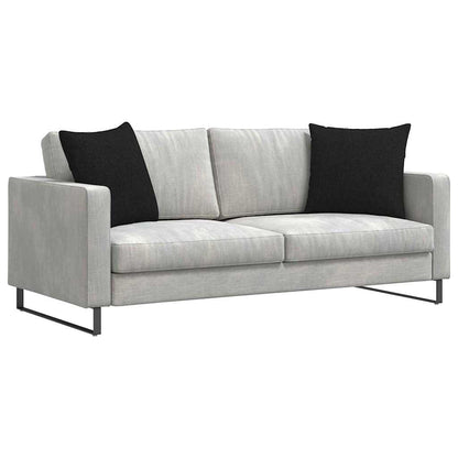 Cuscini da Divano 2 pcs Nero 50 x 50 cm Tessuto