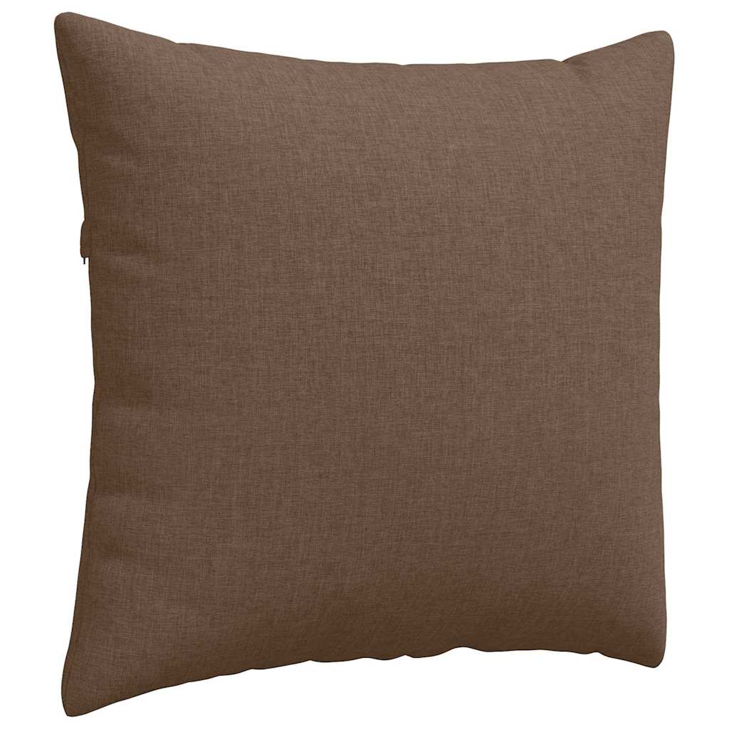 Cuscini da Divano 2 pcs Marrone 50 x 50 cm Tessuto
