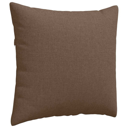Cuscini da Divano 2 pcs Marrone 50 x 50 cm Tessuto