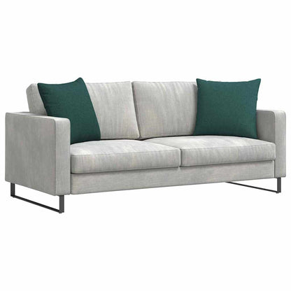 Cuscini da Divano 2 pcs Verde Scuro 50 x 50 cm Tessuto