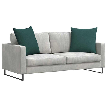Cuscini da Divano 2 pcs Verde Scuro 60 x 60 cm Tessuto