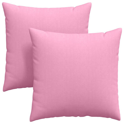 Cuscini da Divano 2 pcs Rosa 60 x 60 cm Tessuto