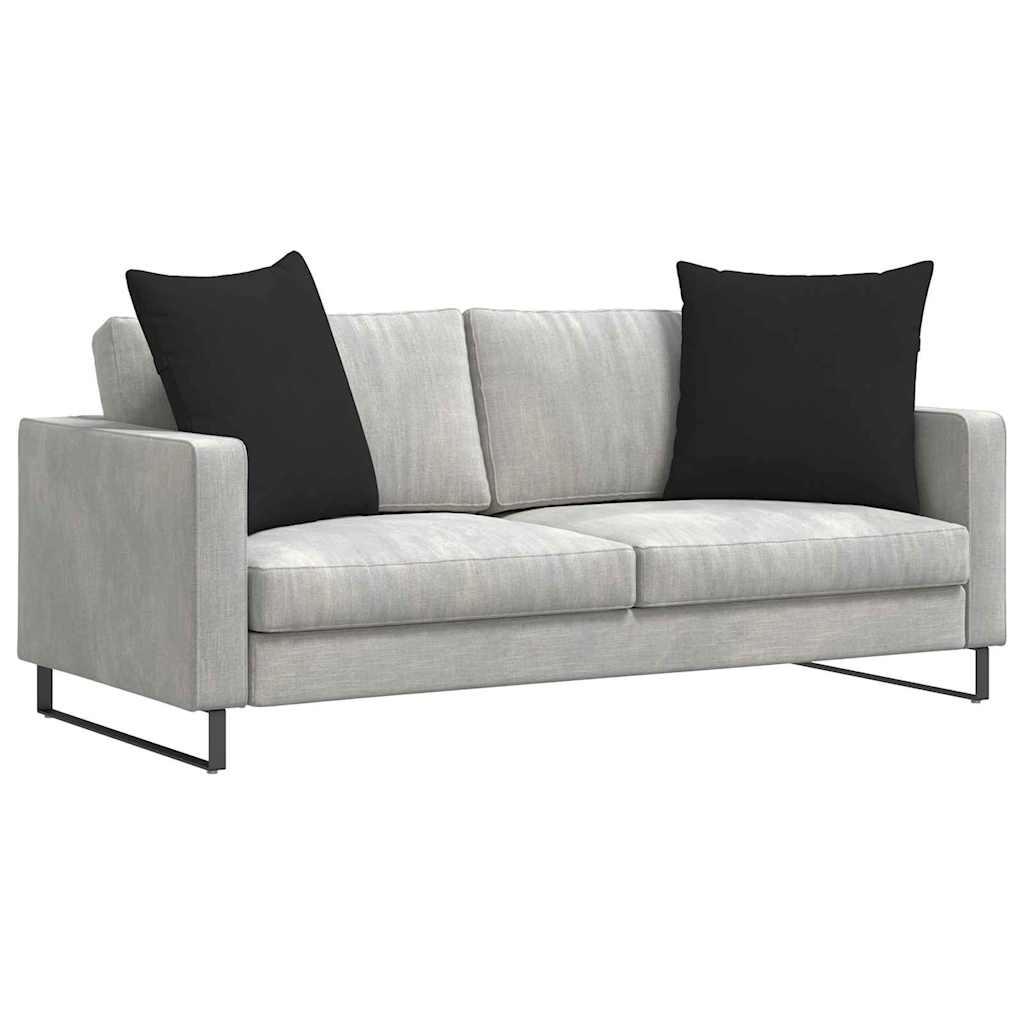 Cuscini da Divano 2 pcs Nero 60 x 60 cm Tessuto