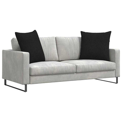 Cuscini da Divano 2 pcs Nero 80 x 80 cm Tessuto