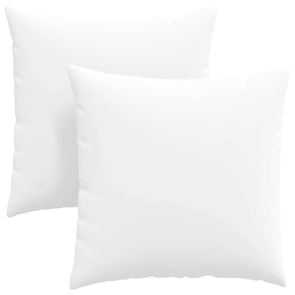 Cuscini da Divano 2 pcs Bianco 80 x 80 cm Tessuto