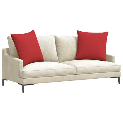 Cuscini da Divano 2 pcs Rosso 80 x 80 cm Tessuto