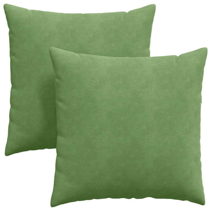 Cuscini da Divano 2 pcs Verde chiaro 80 x 80 cm