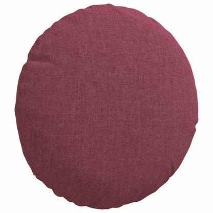 Cuscini per Seduta 2 pcs Rosso Vino Ã˜30 x 13 cm Tessuto
